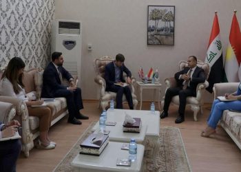 شاندێکی باڵیۆزخانەی بەریتانیا لە عیراق سەردانی  دەستەی دەسپاکیان کرد 